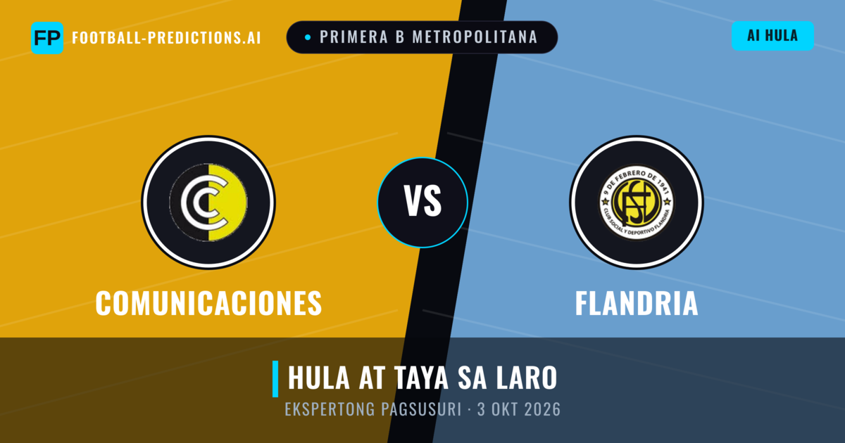Comunicaciones vs Flandria — hula at preview ng laban