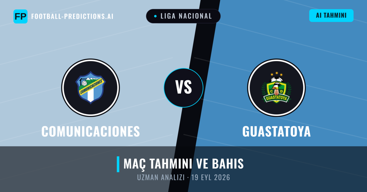 Comunicaciones - Guastatoya — maç tahmini ve önizleme
