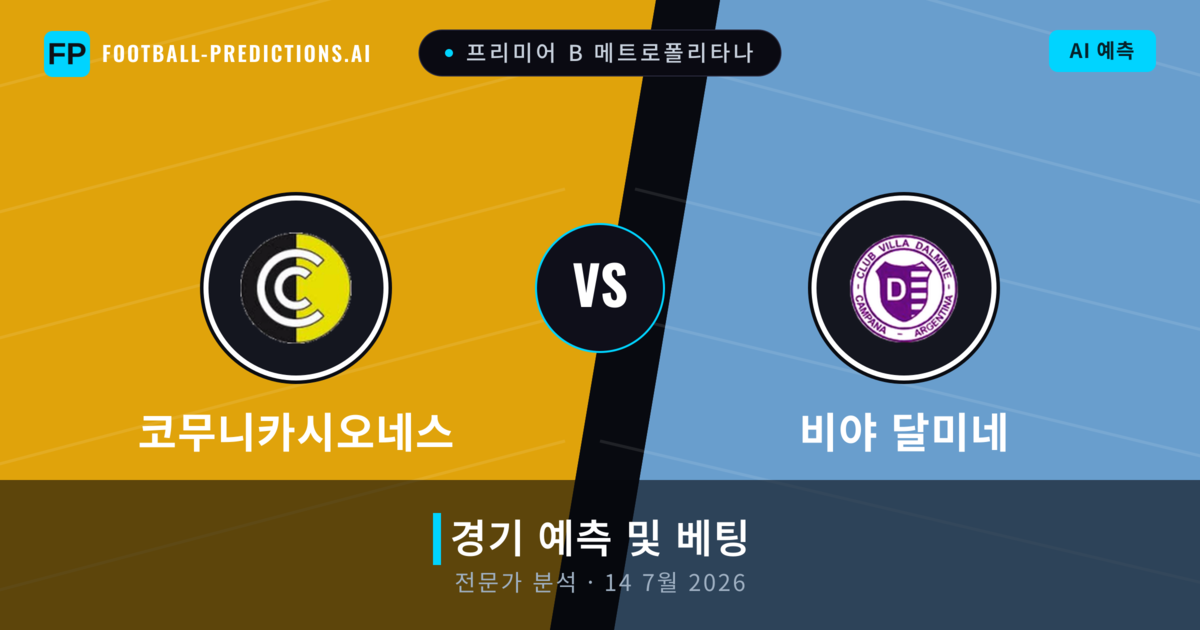 코무니카시오네스 대 비야 달미네 — 경기 예측 및 프리뷰
