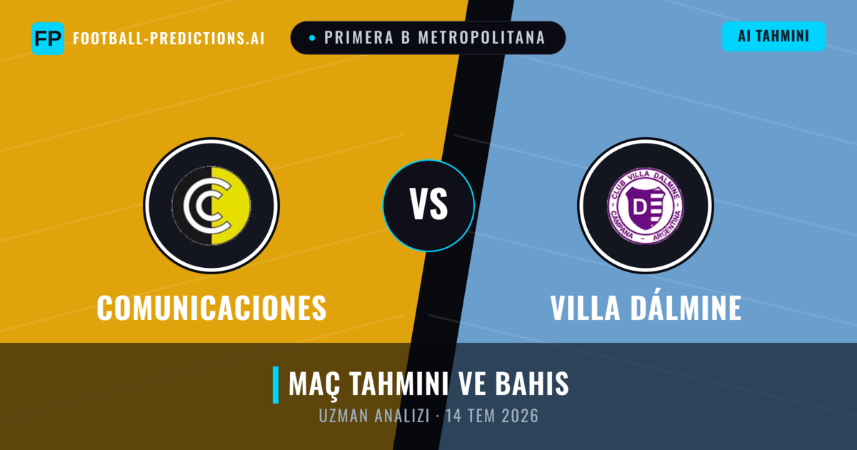 Comunicaciones - Villa Dálmine — maç tahmini ve önizleme