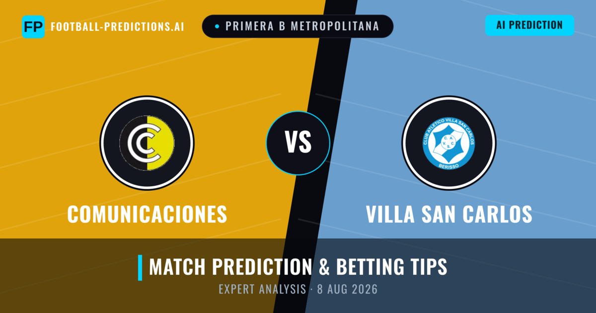 Comunicaciones vs Villa San Carlos — match prediction & preview