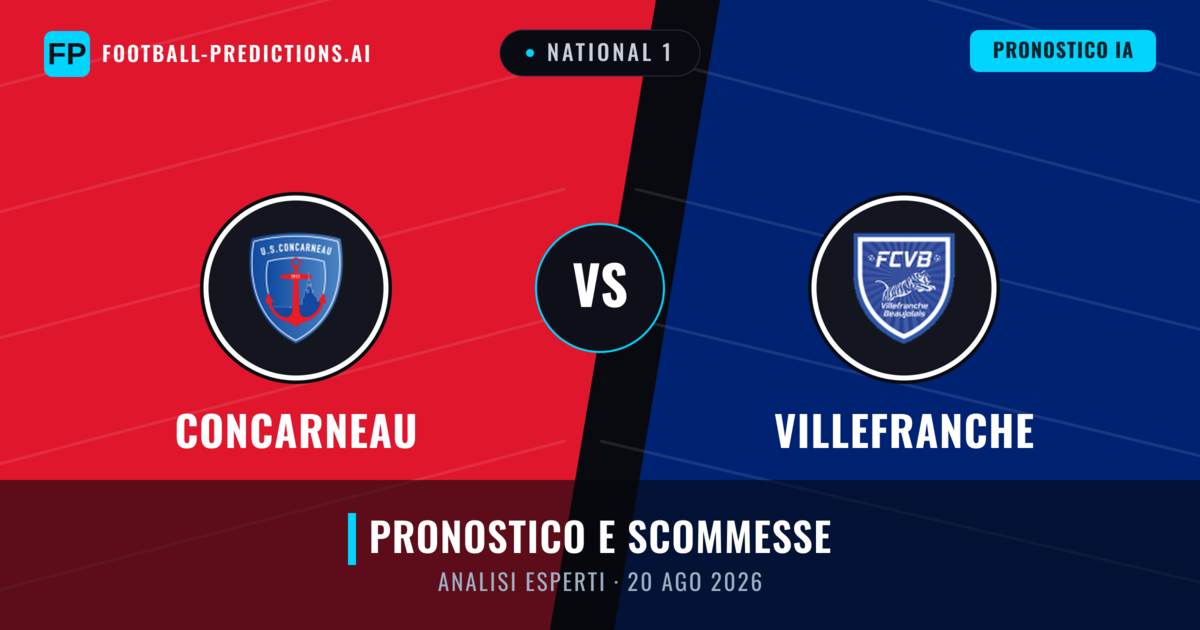 Concarneau vs Villefranche — pronostico e anteprima del match
