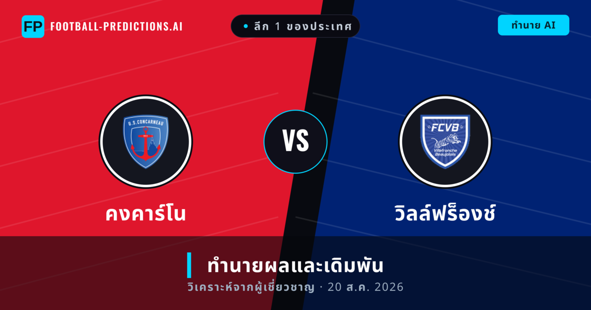 คงคาร์โน พบ วิลล์ฟร็องช์ — ทำนายผลและพรีวิวการแข่งขัน