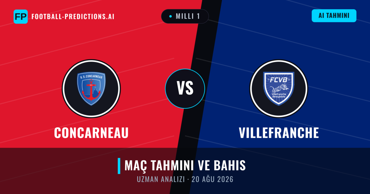 Concarneau - Villefranche — maç tahmini ve önizleme