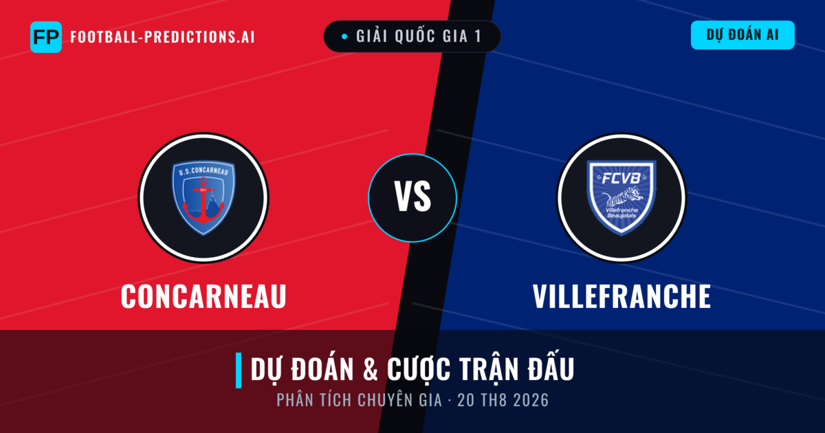 Concarneau vs Villefranche — dự đoán và xem trước trận đấu