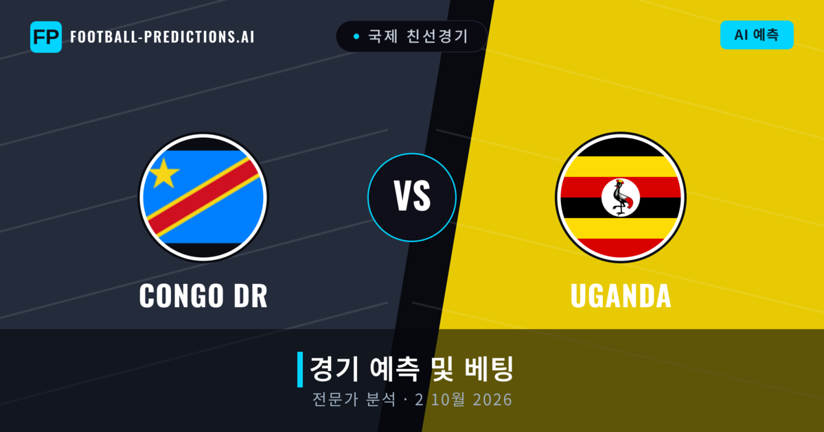 Congo DR 대 Uganda — 경기 예측 및 프리뷰