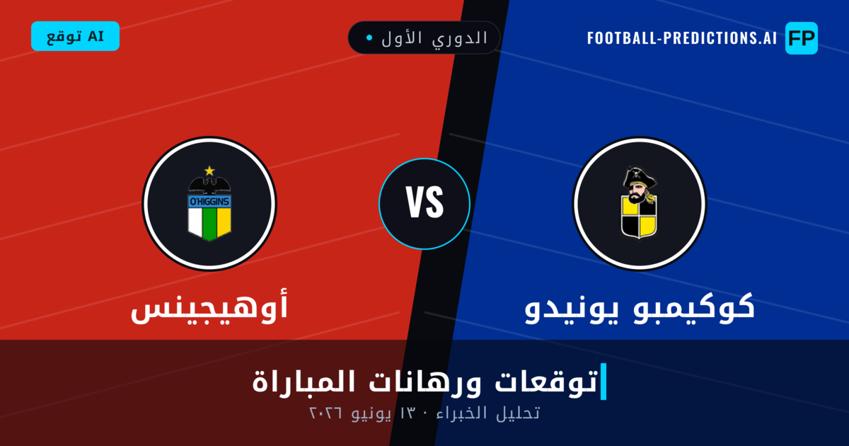 كوكيمبو يونيدو ضد أوهيجينس — توقعات ومعاينة المباراة