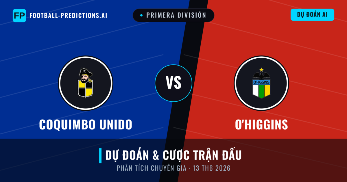 Coquimbo Unido vs O'Higgins — dự đoán và xem trước trận đấu