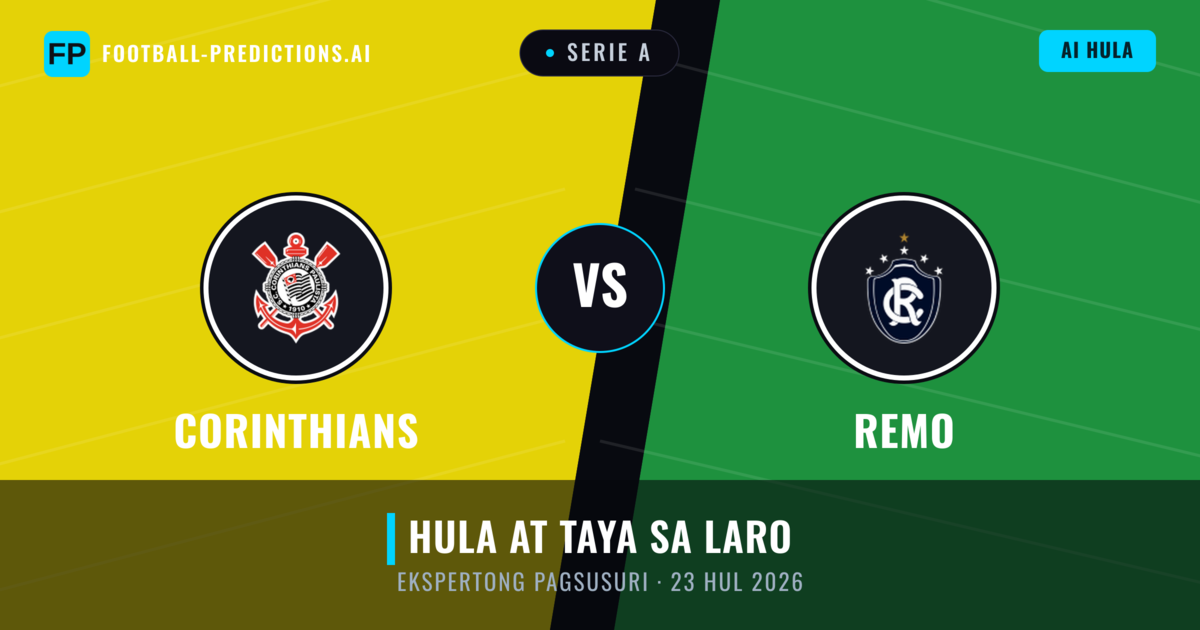 Corinthians vs Remo — hula at preview ng laban