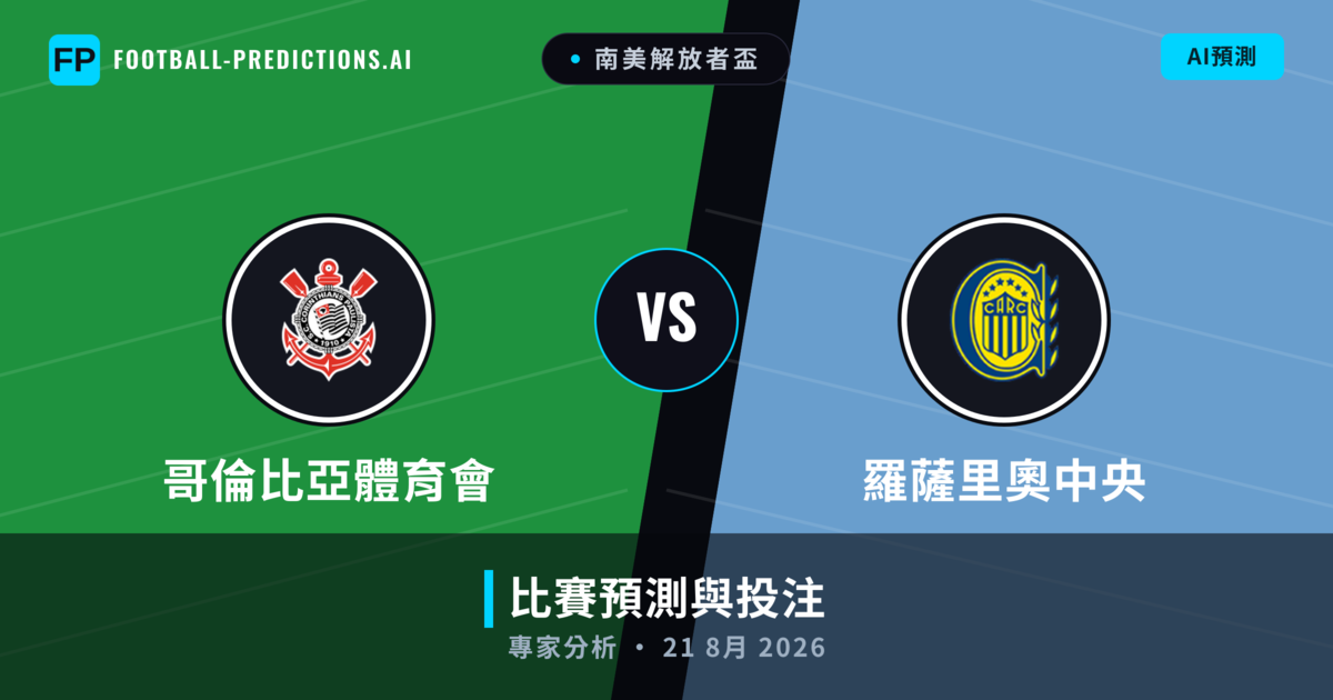 哥倫比亞體育會 vs 羅薩里奧中央 — 比赛预测和前瞻