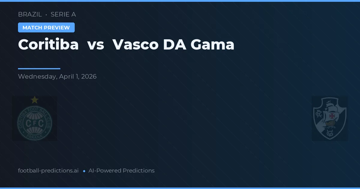 Coritiba vs Vasco DA Gama — match prediction & preview