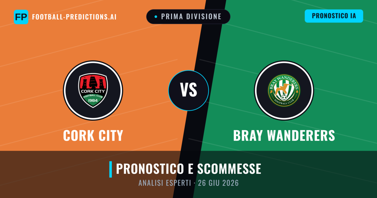 Cork City vs Bray Wanderers — pronostico e anteprima del match