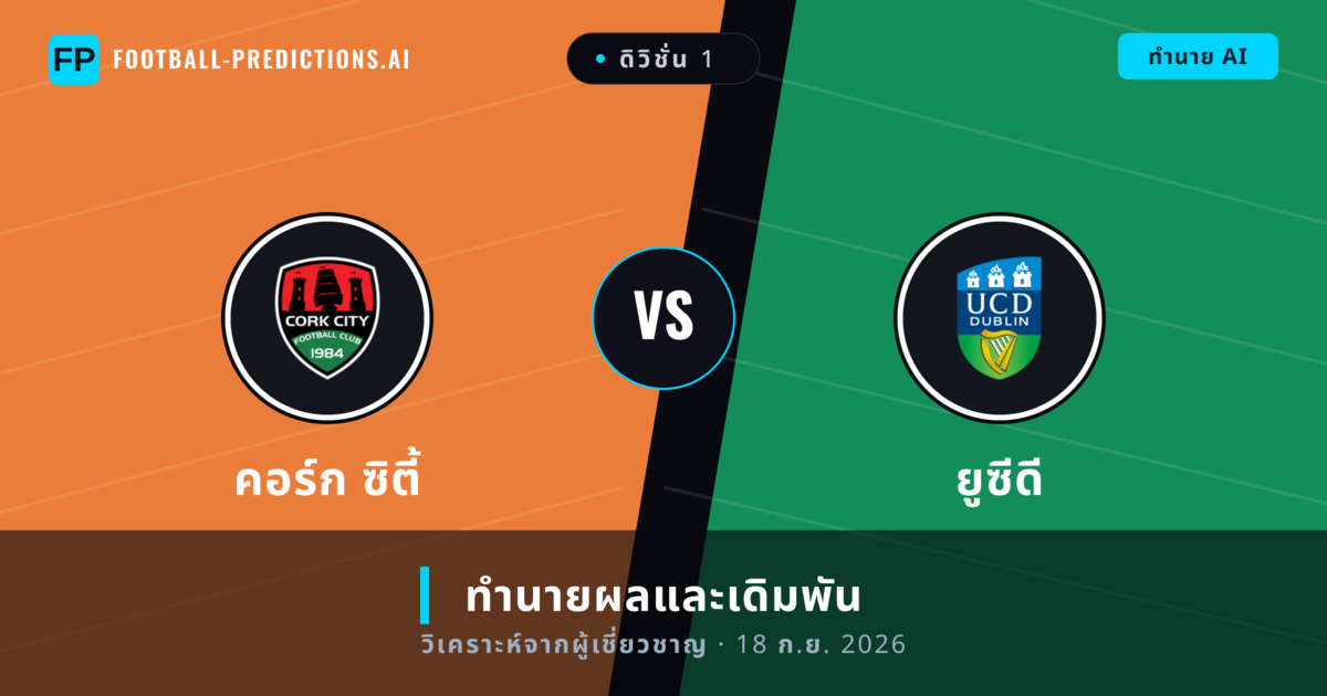 คอร์ก ซิตี้ พบ ยูซีดี — ทำนายผลและพรีวิวการแข่งขัน