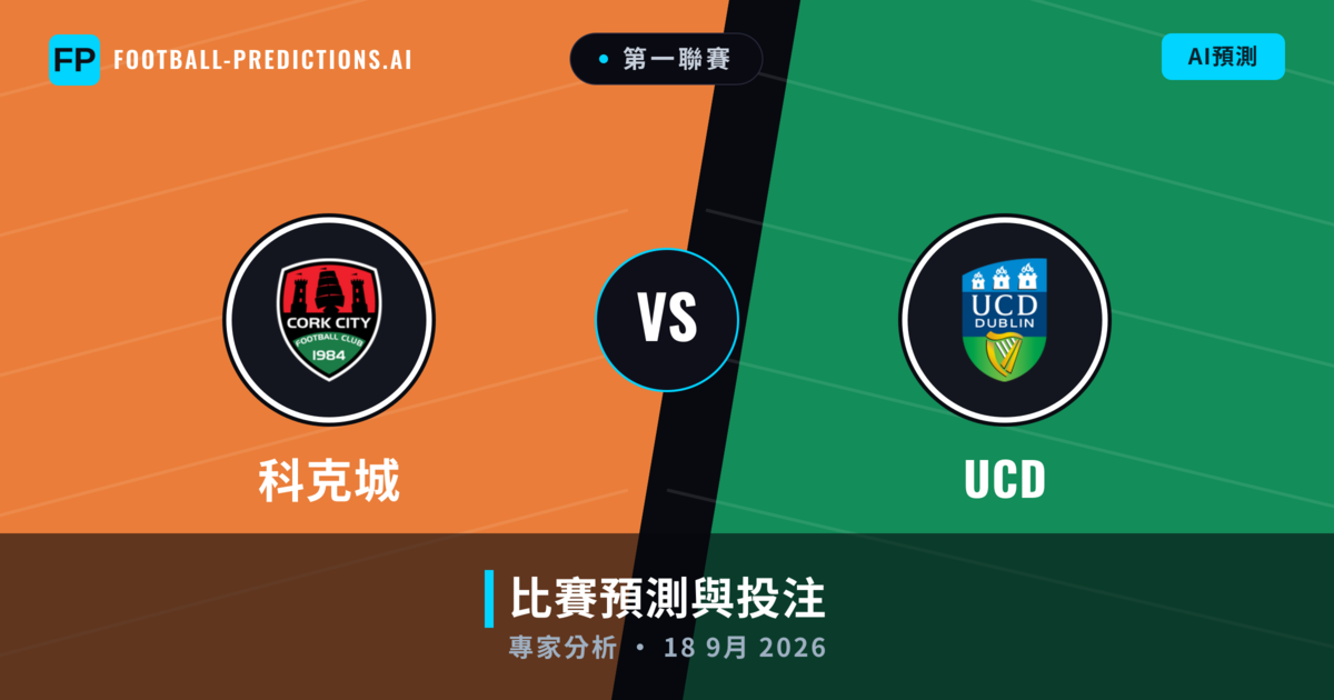 科克城 vs UCD — 比赛预测和前瞻