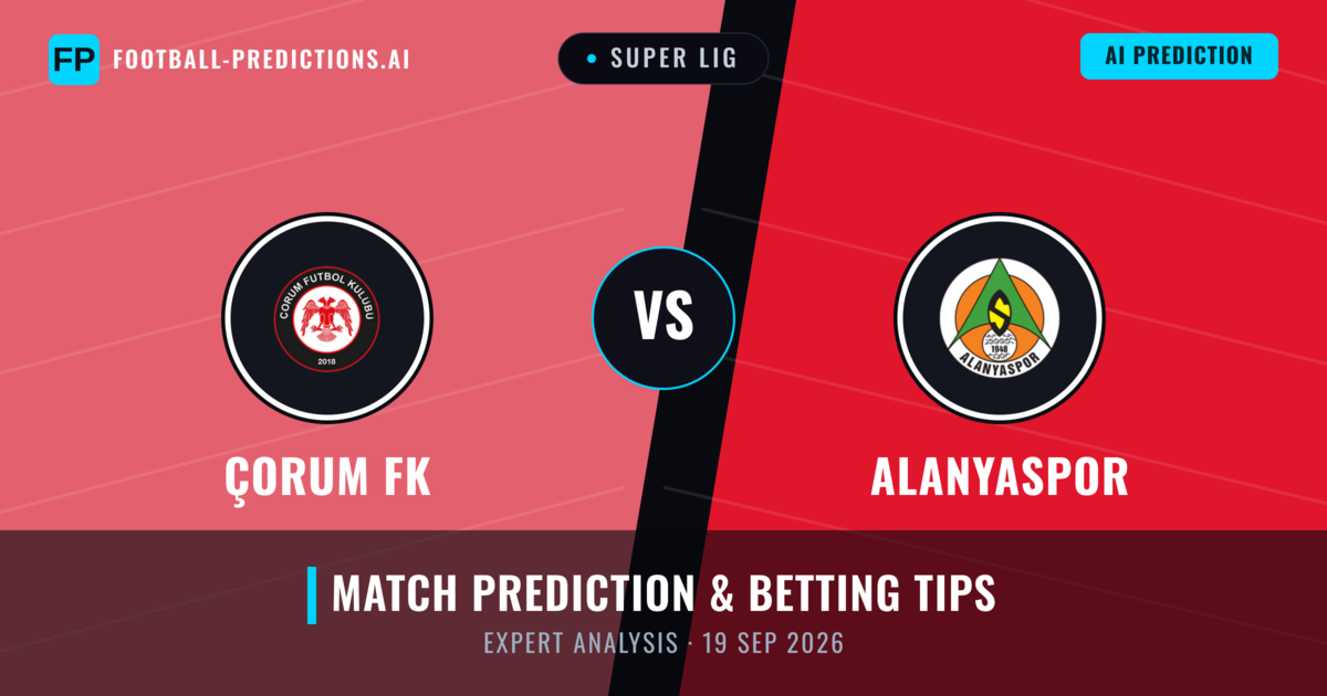 Çorum FK vs Alanyaspor — match prediction & preview