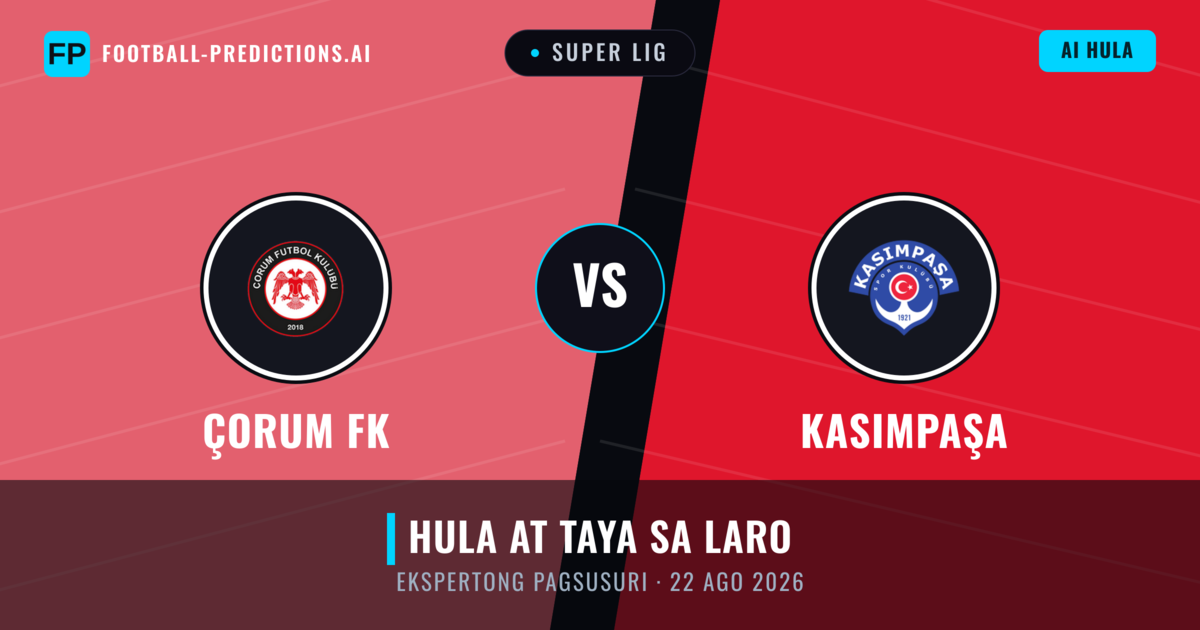 Çorum FK vs Kasımpaşa — hula at preview ng laban