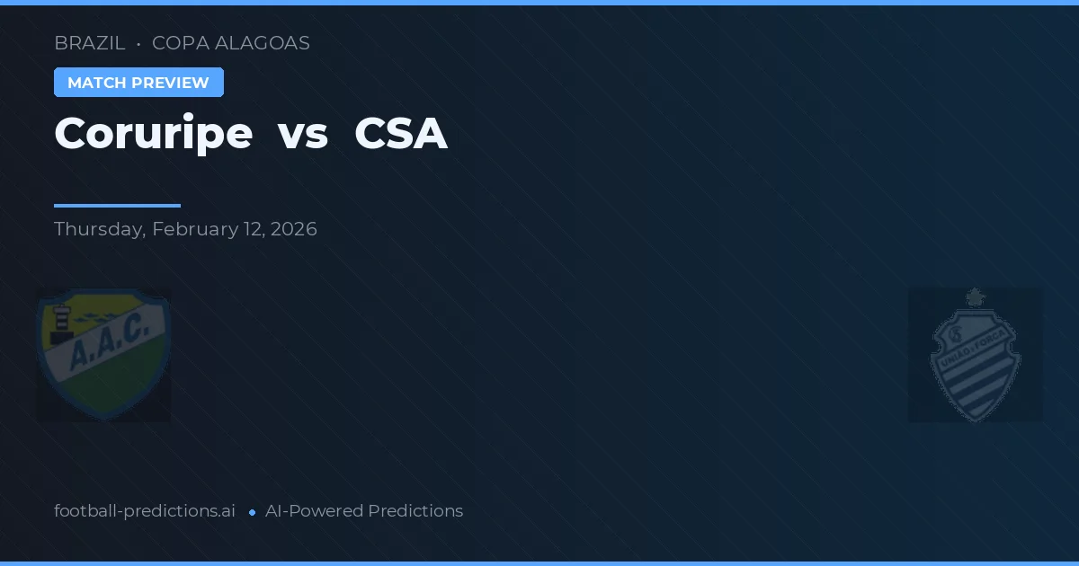 Coruripe vs CSA — hula at preview ng laban