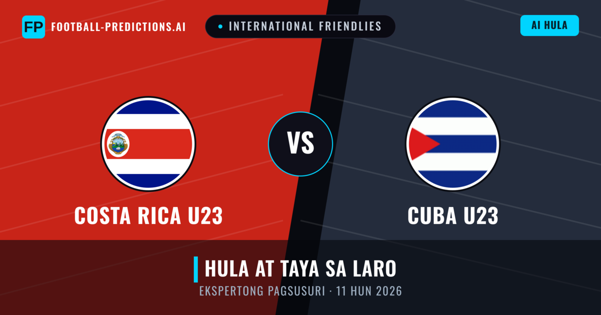 Costa Rica U23 vs Cuba U23 — hula at preview ng laban