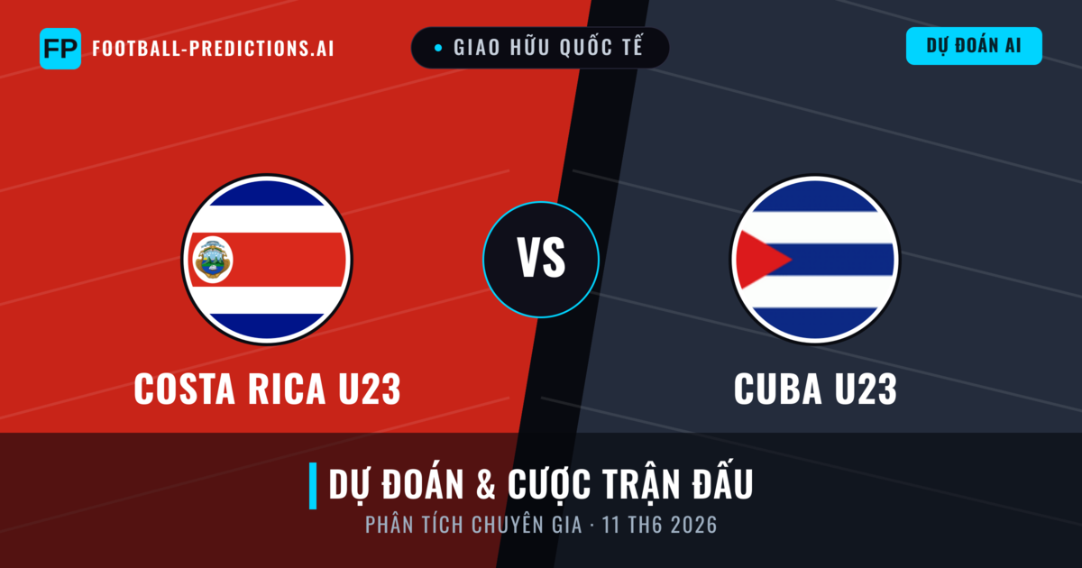 Costa Rica U23 vs Cuba U23 — dự đoán và xem trước trận đấu
