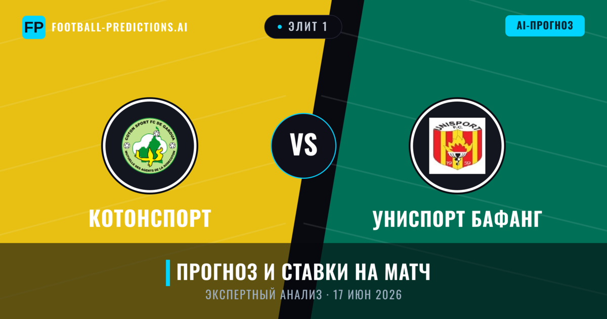Котонспорт – Униспорт Бафанг — прогноз и превью матча