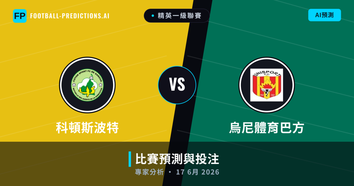 科頓斯波特 vs 烏尼體育巴方 — 比赛预测和前瞻