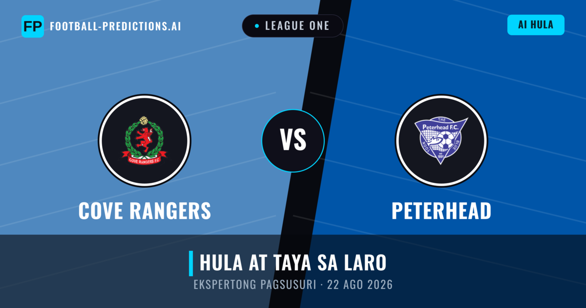 Cove Rangers vs Peterhead — hula at preview ng laban