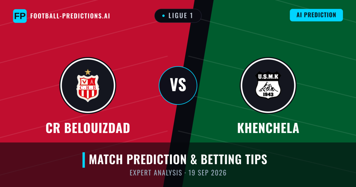 CR Belouizdad vs Khenchela — match prediction & preview
