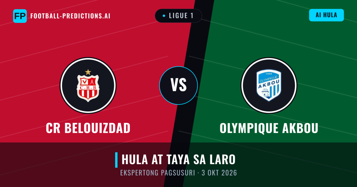 CR Belouizdad vs Olympique Akbou — hula at preview ng laban