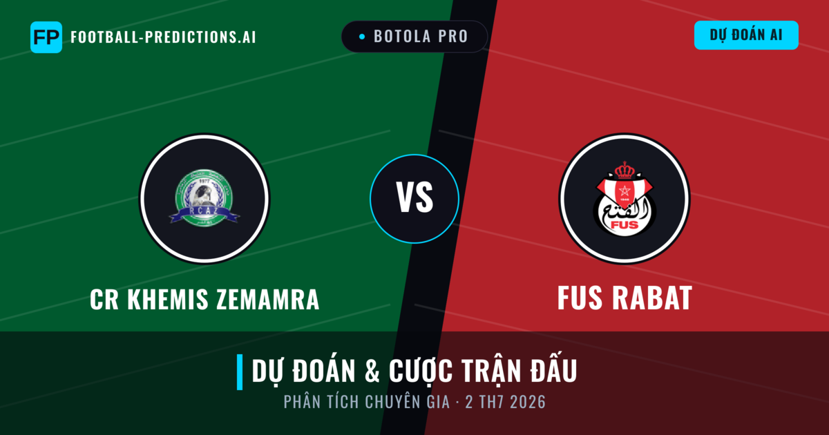 CR Khemis Zemamra vs FUS Rabat — dự đoán và xem trước trận đấu