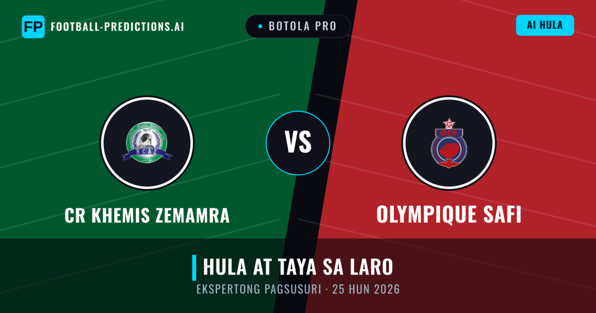CR Khemis Zemamra vs Olympique Safi — hula at preview ng laban
