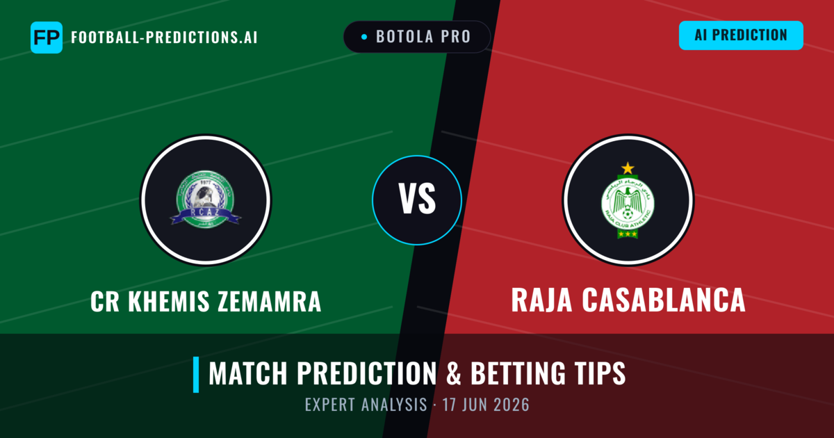 CR Khemis Zemamra vs Raja Casablanca — match prediction & preview