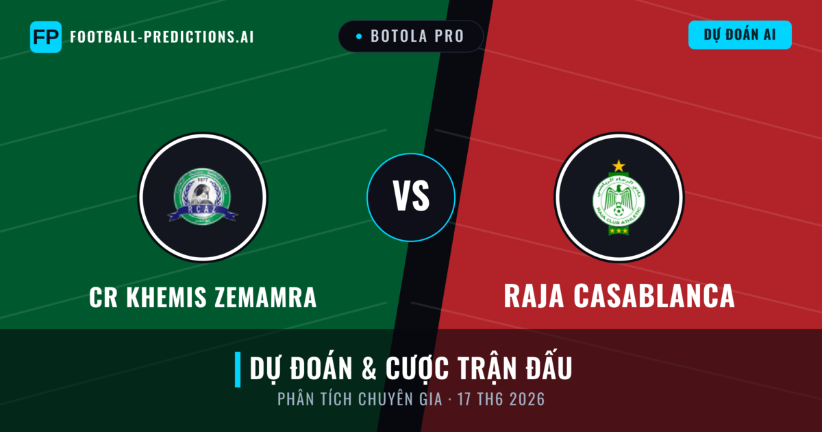CR Khemis Zemamra vs Raja Casablanca — dự đoán và xem trước trận đấu