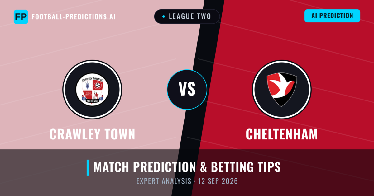 Crawley Town vs Cheltenham — match prediction & preview
