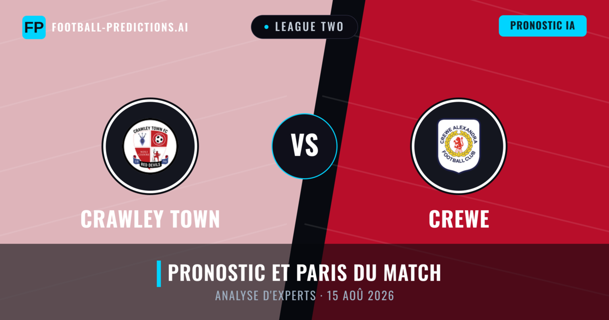 Crawley Town vs Crewe — pronostic et avant-match
