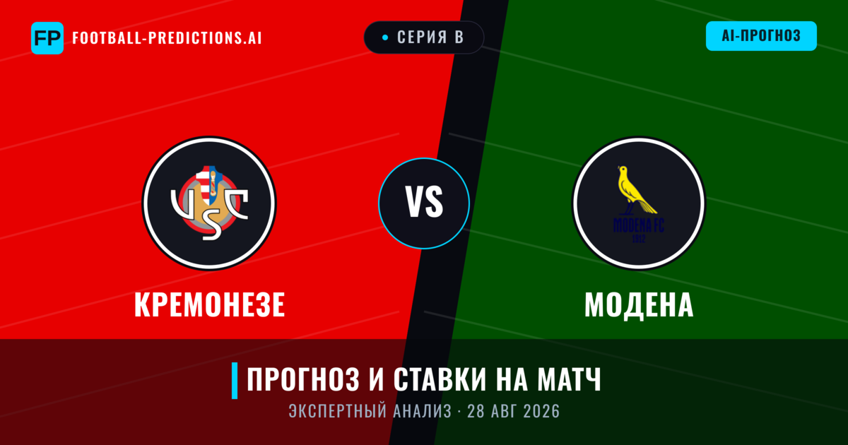 Кремонезе – Модена — прогноз и превью матча