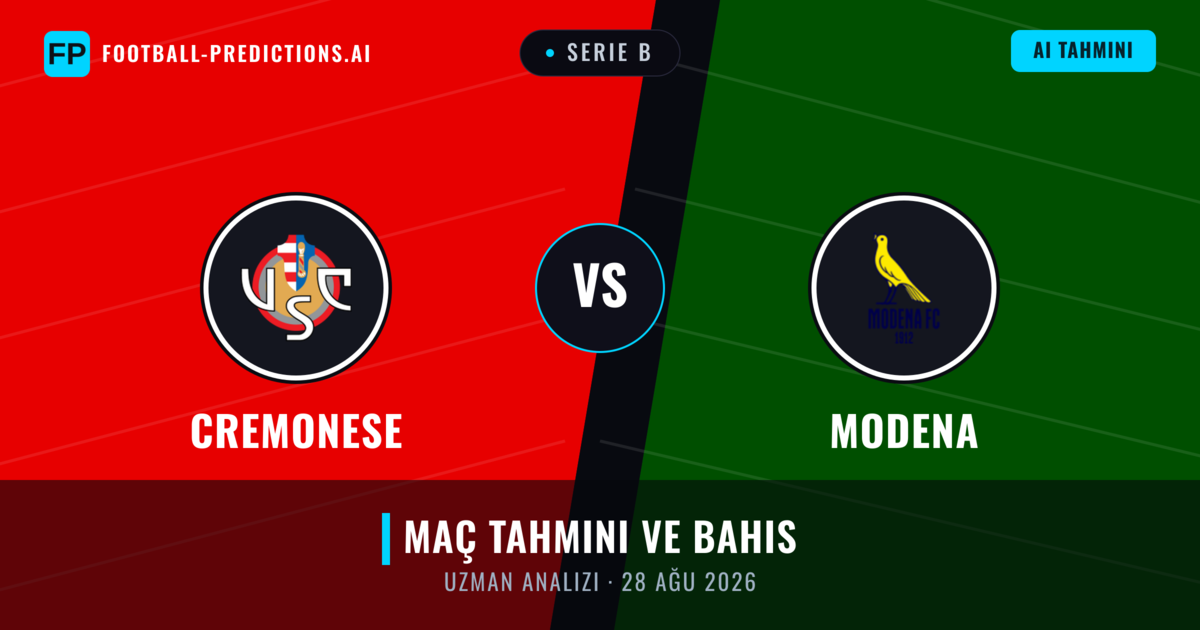 Cremonese - Modena — maç tahmini ve önizleme