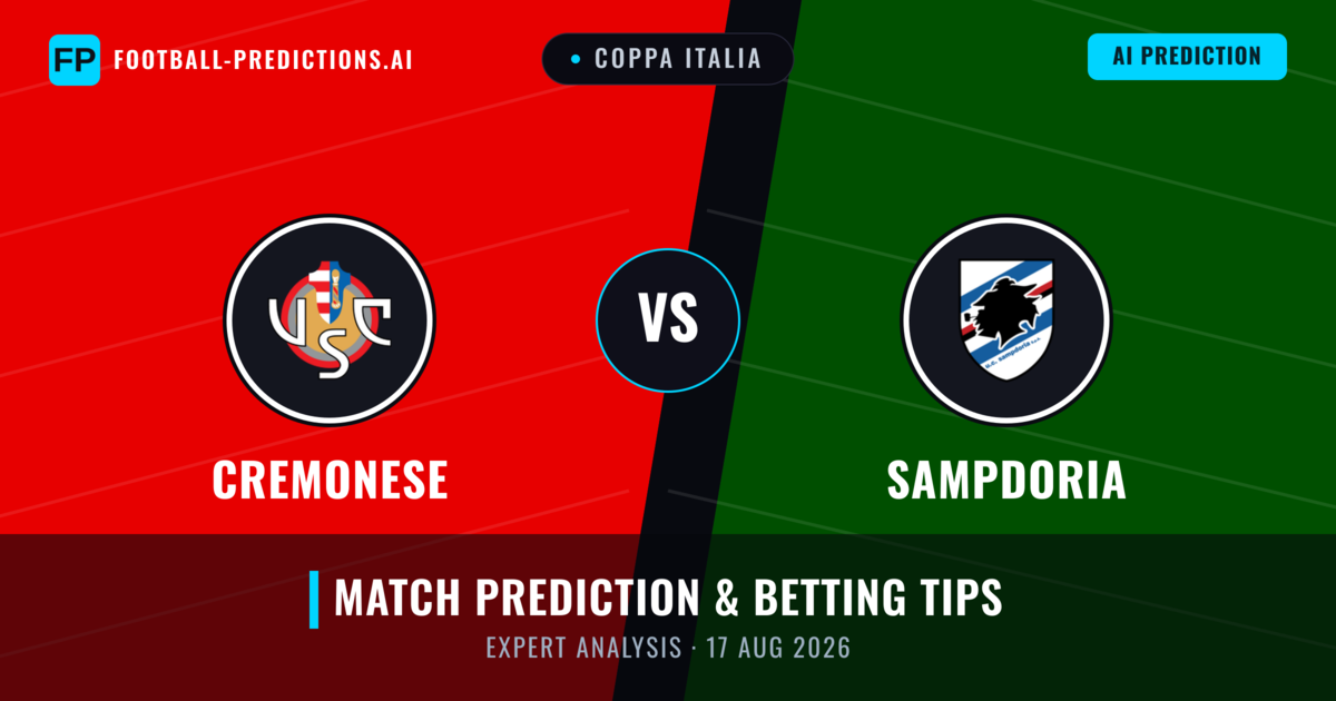 Cremonese vs Sampdoria — match prediction & preview