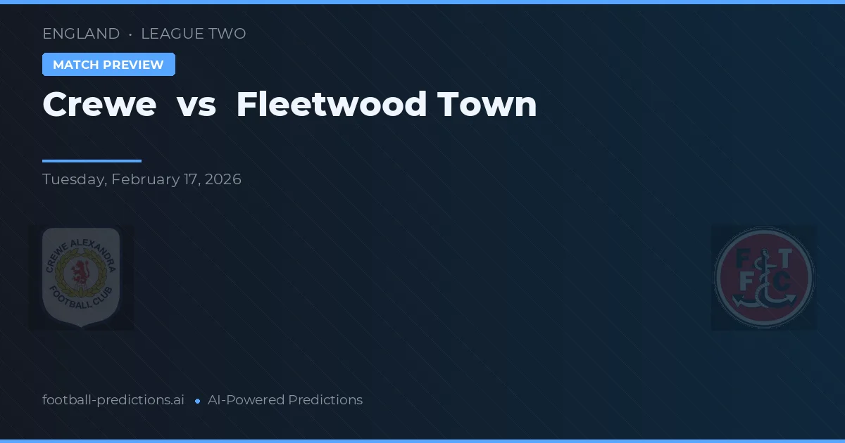 Crewe vs Fleetwood Town — hula at preview ng laban