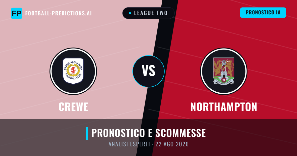 Crewe vs Northampton — pronostico e anteprima del match