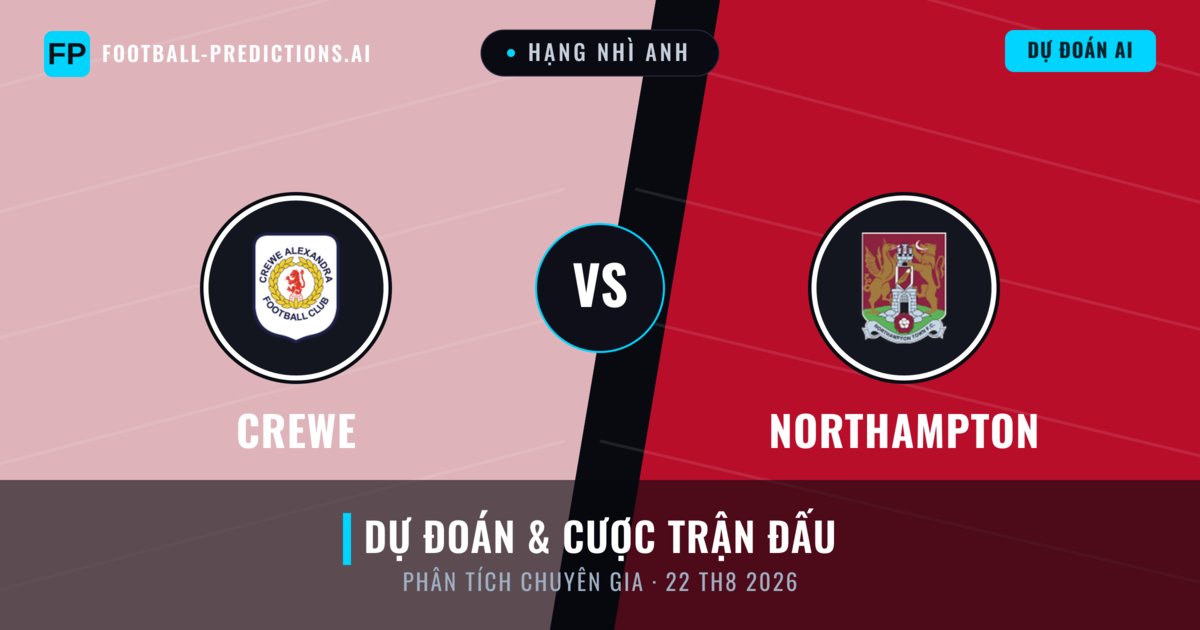 Crewe vs Northampton — dự đoán và xem trước trận đấu