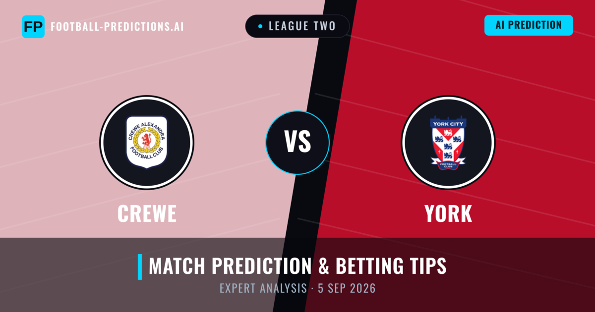 Crewe vs York — match prediction & preview