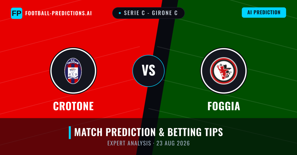 Crotone vs Foggia — match prediction & preview