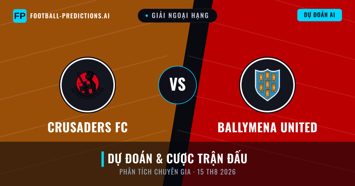 Crusaders FC vs Ballymena United — dự đoán và xem trước trận đấu