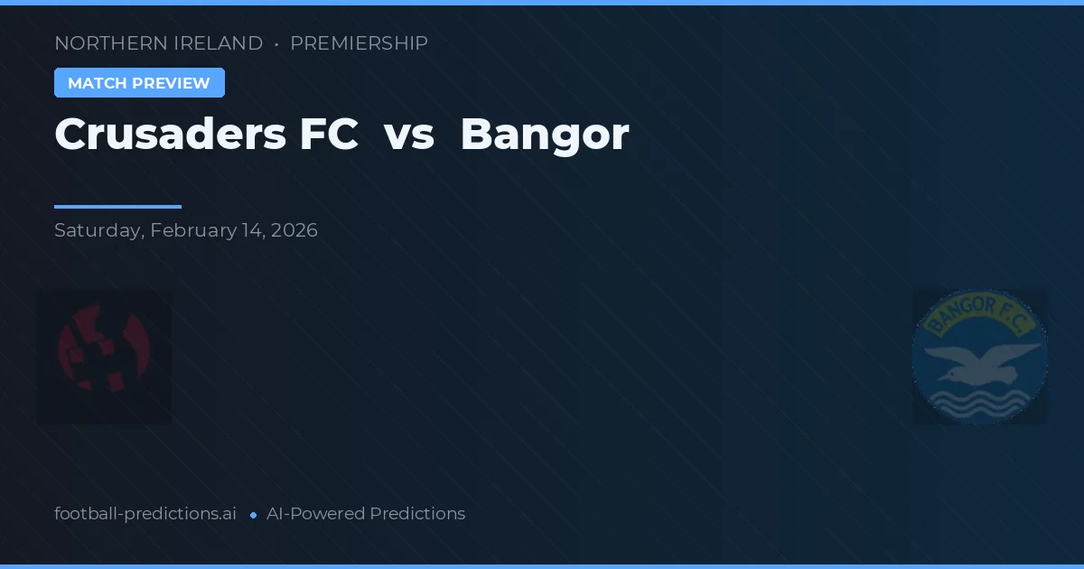 Crusaders FC vs Bangor — pronostic et avant-match