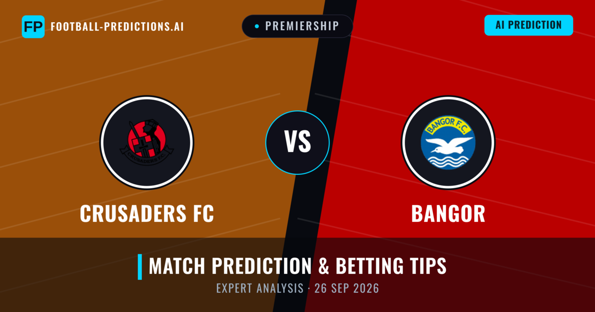Crusaders FC vs Bangor — match prediction & preview