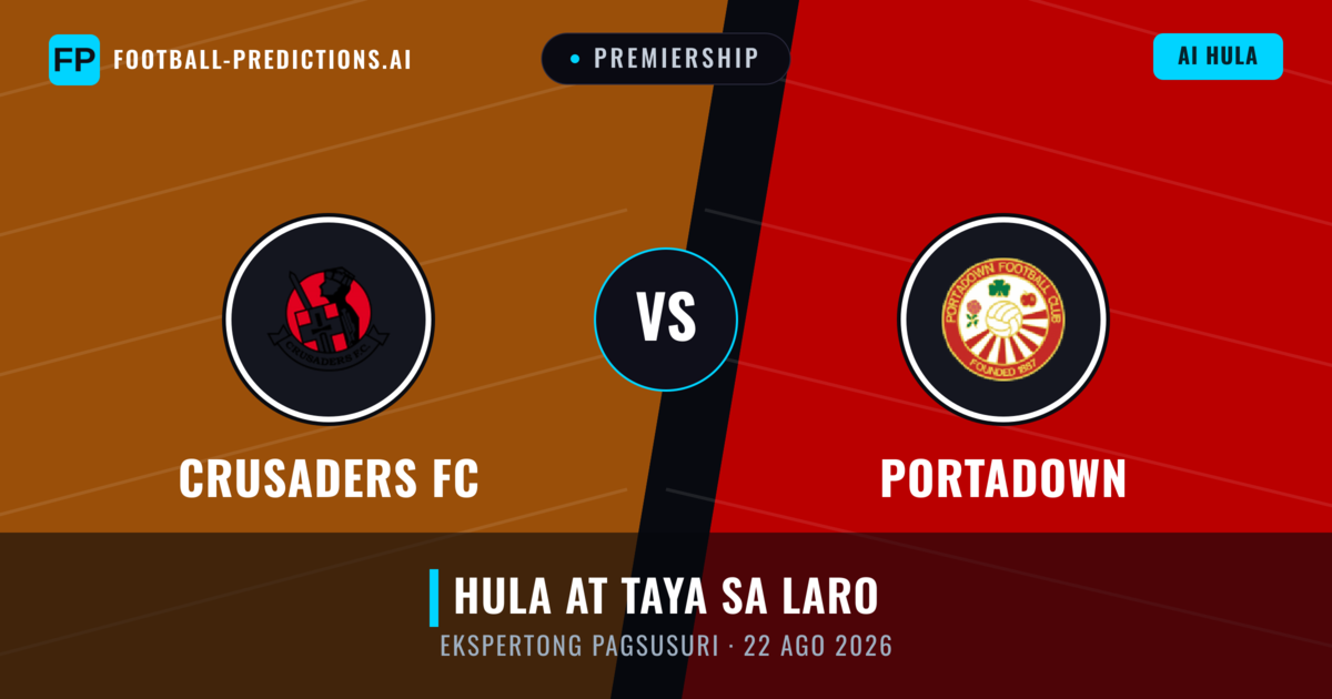 Crusaders FC vs Portadown — hula at preview ng laban