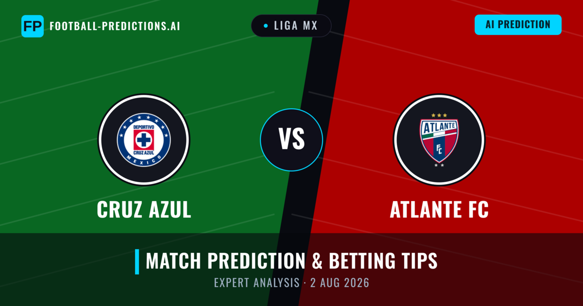 Cruz Azul vs Atlante FC — match prediction & preview