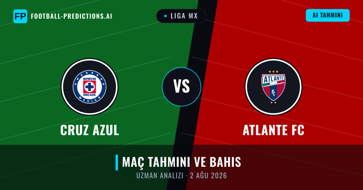 Cruz Azul - Atlante FC — maç tahmini ve önizleme