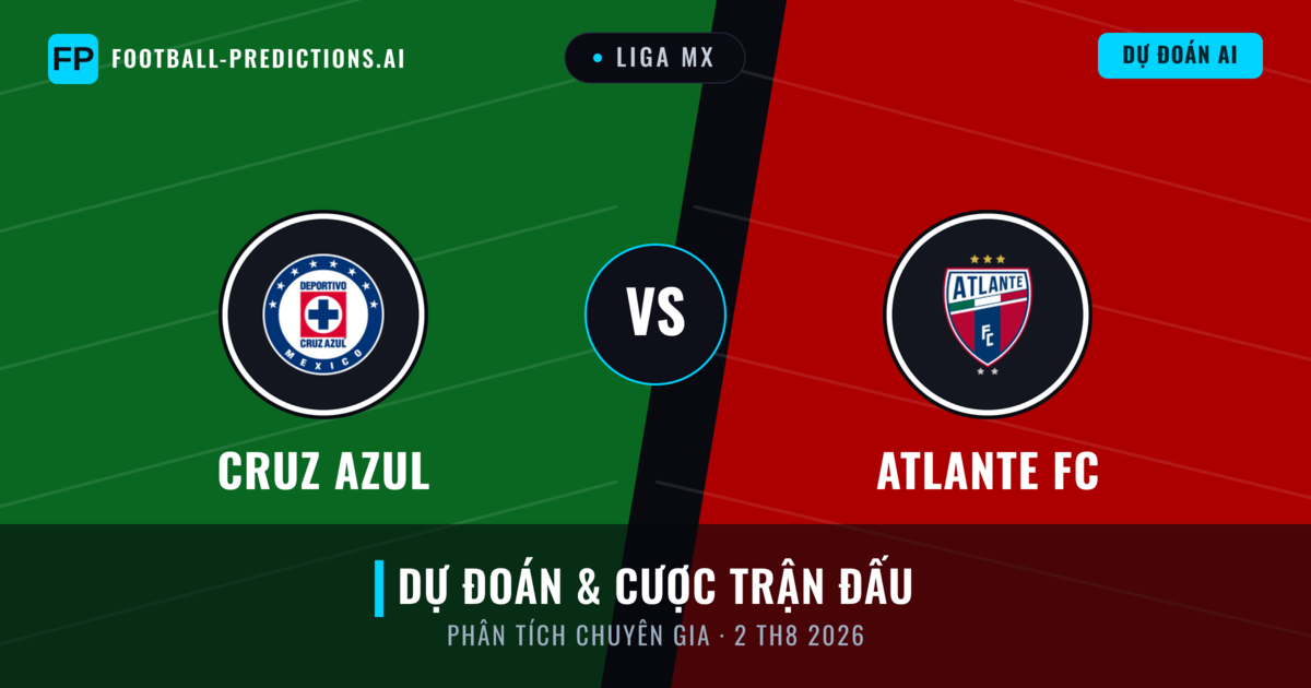 Cruz Azul vs Atlante FC — dự đoán và xem trước trận đấu