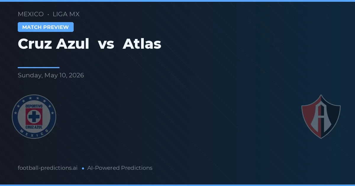 Cruz Azul vs Atlas — match prediction & preview